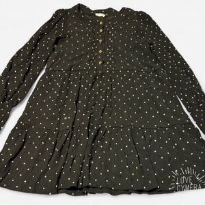 Blu Pepper Black Dress with White Dots